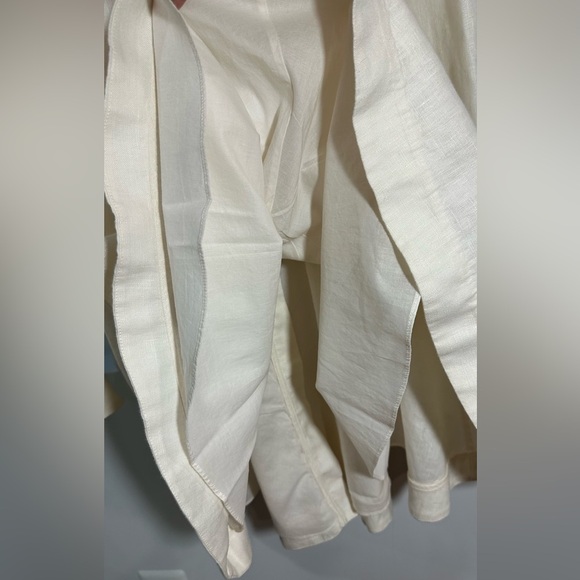 NWT Zimmermann Cream Linen Daisy Mini Dress Ruffle Long Sleeve AU 0P (US 2P) - Picture 14 of 16